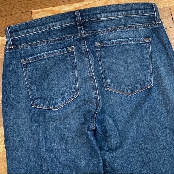 J Brand Ellis Mid Rise Distressed Skinny Jean in Villain Blue 28 - Picture 7 of 9